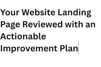 review your website page for SEO and user experience improvements