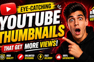 design amazing youtube thumbnails