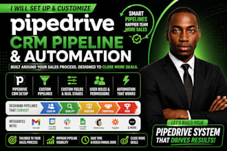 set up and customize your pipedrive CRM pipeline and automation