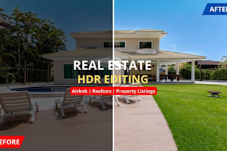 edit real estate photos hdr for airbnb and property listings