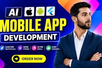 do ai mobile app development using flutter and smart gpt, custom ai apps