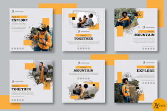 create editable canva templates and instagram post design