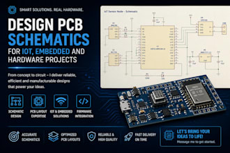design pcb schematics for iot embedded and hardware projects