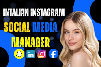 do italian instagram social media manager italian language content creation