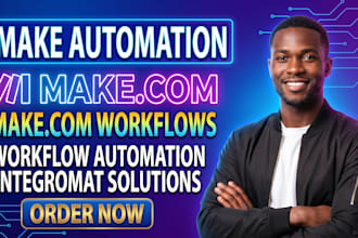 set up make com automation, make com workflow, made com, fix make com automation