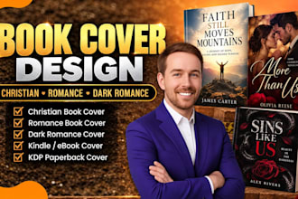 christian book cover, romance book cover design, dark romance ebook cover design