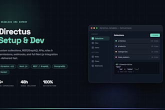 setup directus headless cms, directus customization and nextjs integration