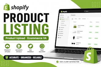 do shopify product listing and product upload