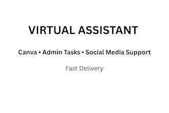 be your virtual assistant for canva and admin tasks