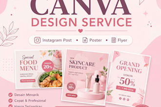 design canva social media posts and posters