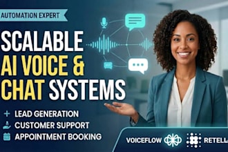 build voiceflow ai chatbot, retell ai assistant and customer support chatbot