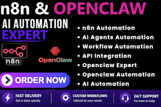 set up openclaw ai agent and n8n automation on your vps