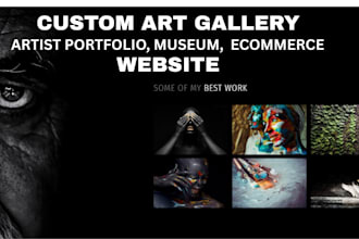 art gallery website, photography, portfolio, artist photobooth 360 website