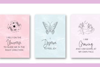 design affirmation cards motivational cards printable card deck oracle cards