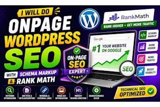 do onpage wordpress SEO with schema markup and rank math