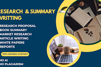 do research and summary writing