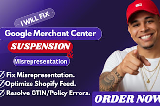 optimize shopify google shopping feed and fix merchant center suspension