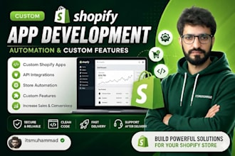 develop a custom shopify app for your store