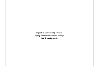 do english and urdu writing and typing work