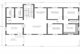 design professional 2d floor plan design for homes and architectural floor plan
