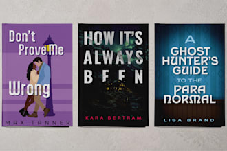 design a modern book cover for any genre