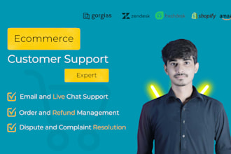 provide customer support and chat support for your online store