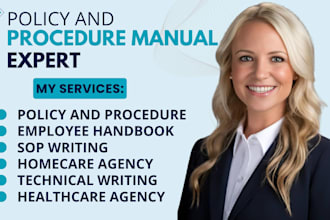 write policy and procedure manual employee handbook homecare