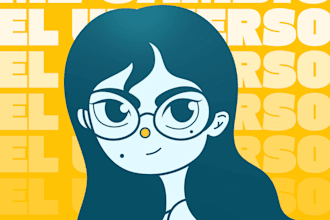 ilustración de personajes, en el estilo deseado
