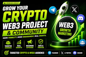 promote your crypto web3 project and crypto telegram community