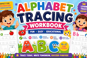 design alphabet tracing workbook and preschool worksheets for kindergarten