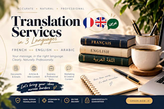 translate business and legal docs professionally eng fr ar