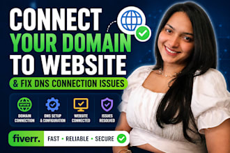 connect your domain to website and fix dns connection issues