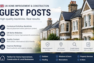 publish niche UK home improvement and construction backlinks