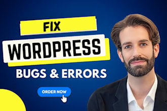 fix wordpress website errors, wordpress bug fix and wordpress maintainance