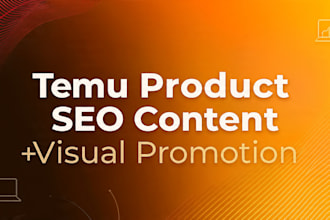 write SEO content for temu products with pinterest promotion