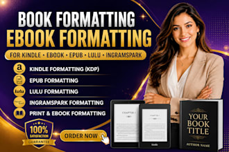 book formatting ebook formatting  for kindle ebook epub lulu ingram spark