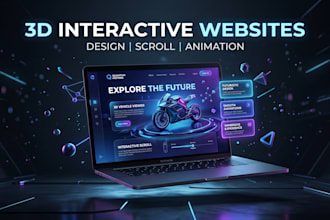build a modern 3d interactive website with scroll animations