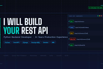 build a scalable rest API with python fastapi and postgresql