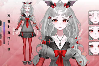 design png tuber and vtuber model for streaming, animated GIF tuber, veadotube