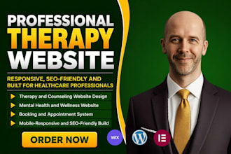 design therapy website, counseling, mental health website and wellness redesign