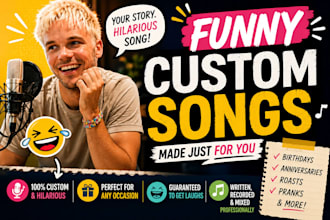 create a funny personalised song for birthdays, gifts and inside jokes