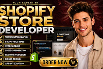 do shopify custom coding fix store bugs shopy website redesign