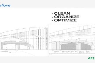 clean and organize autocad drawings