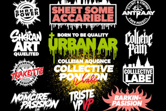 design urban typography streetwear t shirt and logo
