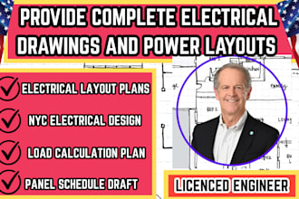 nyc dob electrical permit plans and code compliant layout drawings