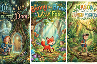 draw water color illustration and children story book illustration