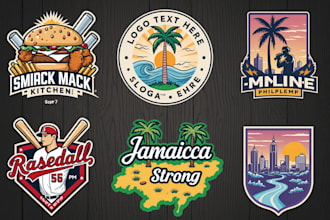 design vintage logo, badge, patch, label and sticker