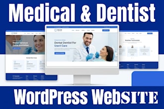 design dentist wordpress website with appointment booking