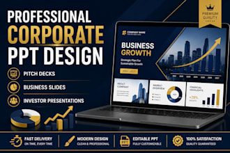 design professional corporate powerpoint presentations
