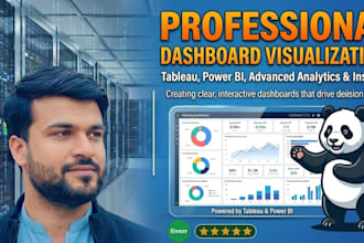 create expert tableau and power bi dashboards with insights